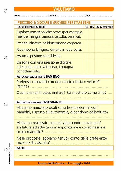 Valutiamo? Percorso 3: giocare e muoversi per stare bene | Giunti Scuola Valutiamo? Percorso 3: giocare e muoversi per stare bene | Giunti Scuola