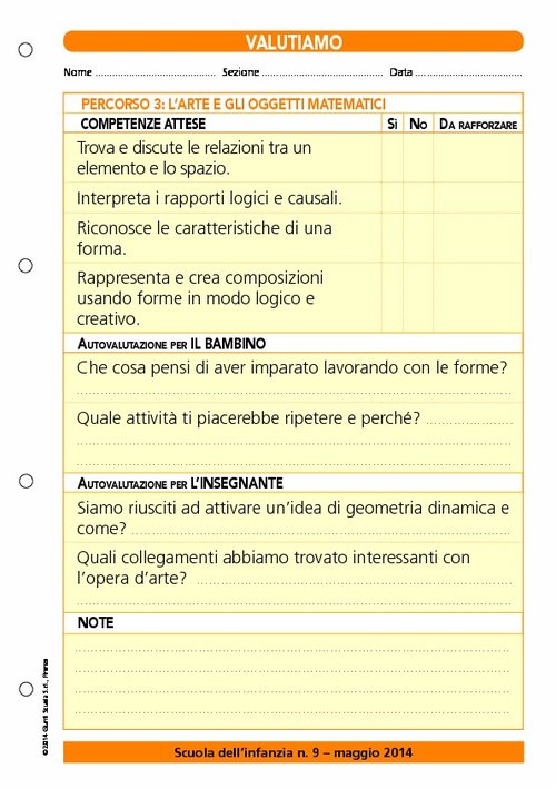Valutiamo? Percorso 3: l'arte e gli oggetti matematici | Giunti Scuola