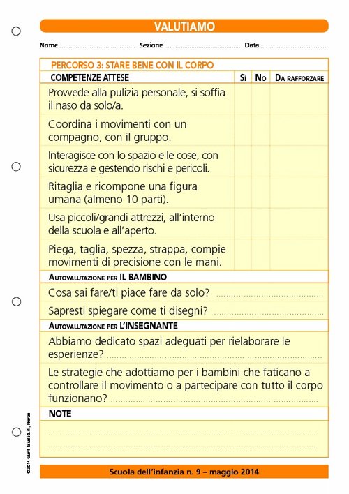 Valutiamo? Percorso 3: stare bene con il corpo | Giunti Scuola