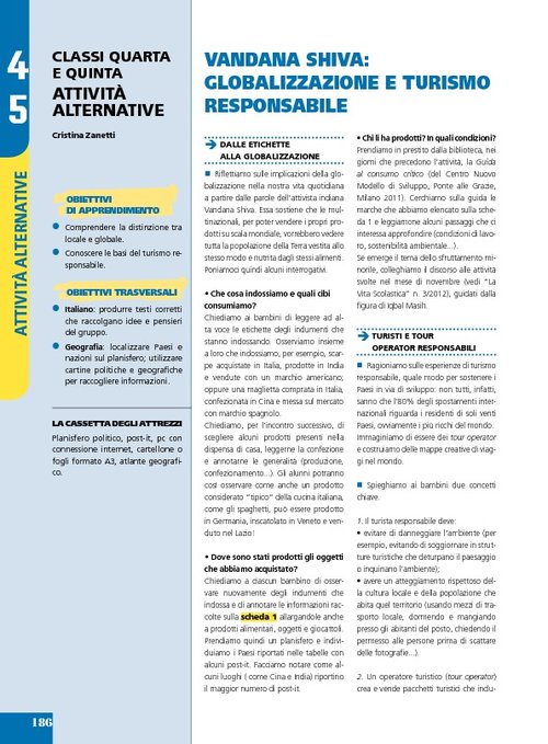 Vandana Shiva: globalizzazione e turismo responsabile | Giunti Scuola Vandana Shiva: globalizzazione e turismo responsabile | Giunti Scuola