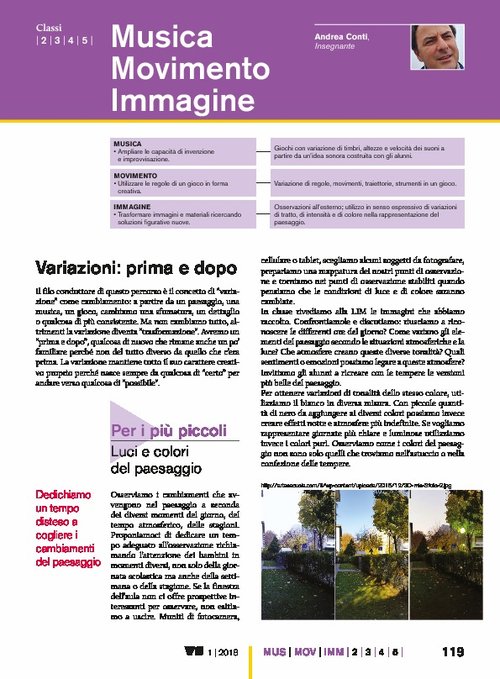 Variazioni: prima e dopo | Giunti Scuola Variazioni: prima e dopo | Giunti Scuola