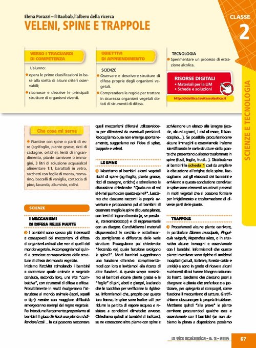 Veleni, spine e trappole | Giunti Scuola Veleni, spine e trappole | Giunti Scuola