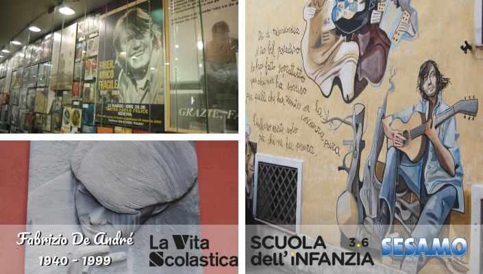 Venti anni fa la scomparsa di Fabrizio De André: spunti di lettura | Giunti Scuola Venti anni fa la scomparsa di Fabrizio De André: spunti di lettura | Giunti Scuola