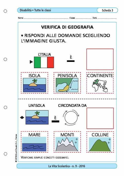 Verifica di geografia | Giunti Scuola Verifica di geografia | Giunti Scuola