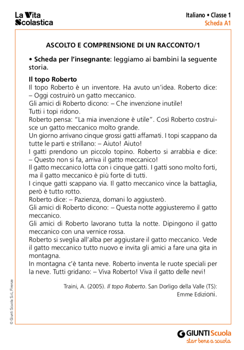 Verifiche intermedie 2020-2021 - Schede classe 1 | Giunti Scuola Verifiche intermedie 2020-2021 - Schede classe 1 | Giunti Scuola
