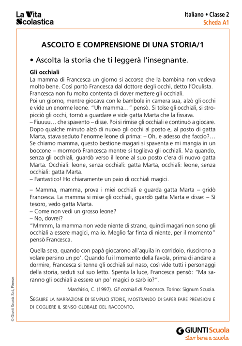 Verifiche intermedie 2020-2021 - Schede classe 2 | Giunti Scuola Verifiche intermedie 2020-2021 - Schede classe 2 | Giunti Scuola