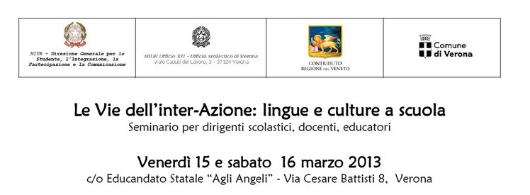 Verona - Le Vie dell’inter-Azione: lingue e culture a scuola | Giunti Scuola Verona - Le Vie dell’inter-Azione: lingue e culture a scuola | Giunti Scuola
