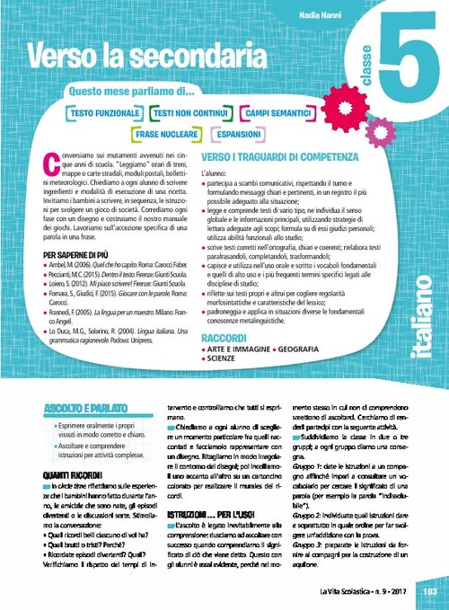 Verso la secondaria | Giunti Scuola Verso la secondaria | Giunti Scuola