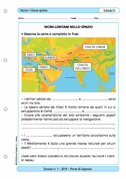 Vicini-lontani nello spazio | Giunti Scuola Vicini-lontani nello spazio | Giunti Scuola