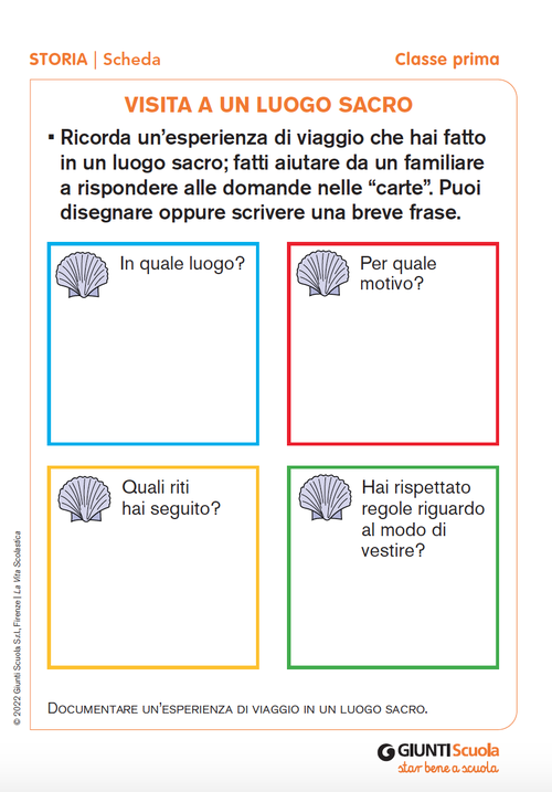 Visita a un luogo sacro | Giunti Scuola Visita a un luogo sacro | Giunti Scuola