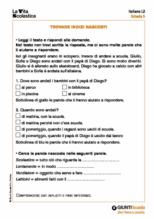 VS3_2018_L2_SCHEDE 5.pdf | Giunti Scuola