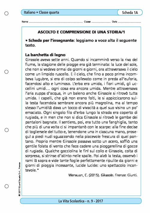 VS9_2017_ITA_4_scheda1A.pdf | Giunti Scuola