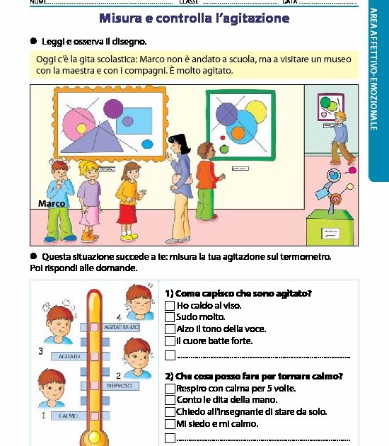 WB2 Area Affettivo emozionale Schede Allievo E Materiali Per L 