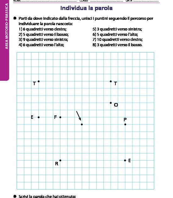 WB2 Area Motorio prassica Schede Allievo E Materiali Per L insegnante 