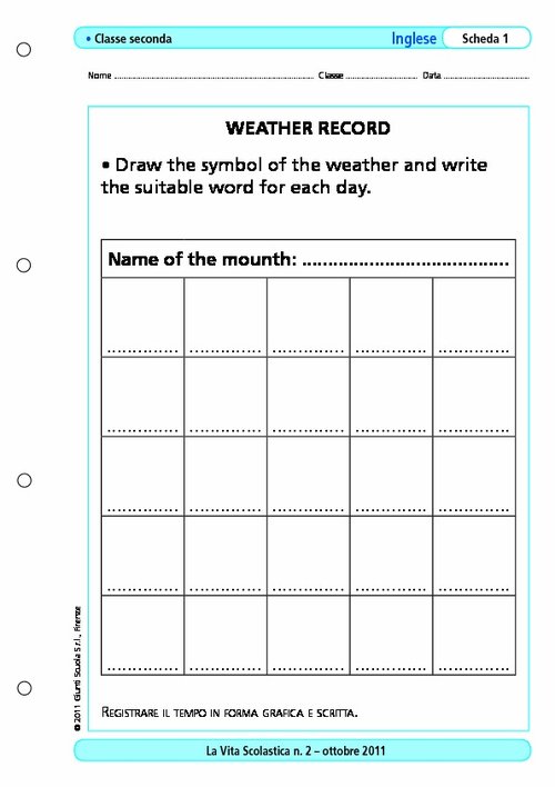 Weather record | Giunti Scuola
