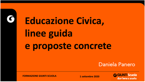 Webinar | Educazione civica | Giunti Scuola