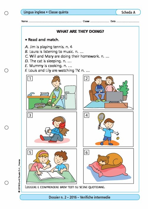 What are they doing? | Giunti Scuola What are they doing? | Giunti Scuola