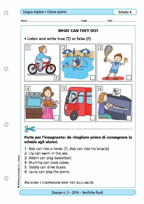 What can they do? | Giunti Scuola