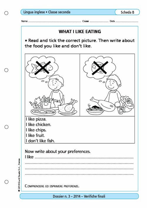 What I like eating | Giunti Scuola What I like eating | Giunti Scuola