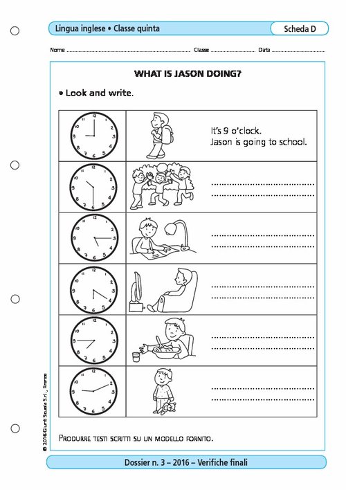 What is Jason doing? | Giunti Scuola