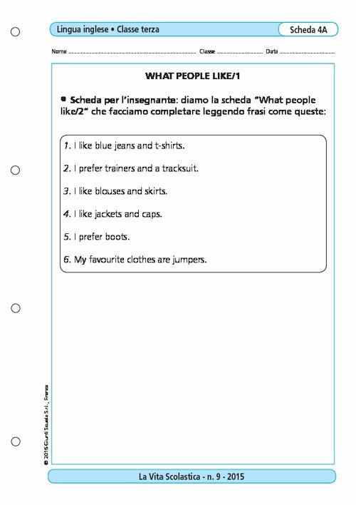 What people like/1 | Giunti Scuola What people like/1 | Giunti Scuola