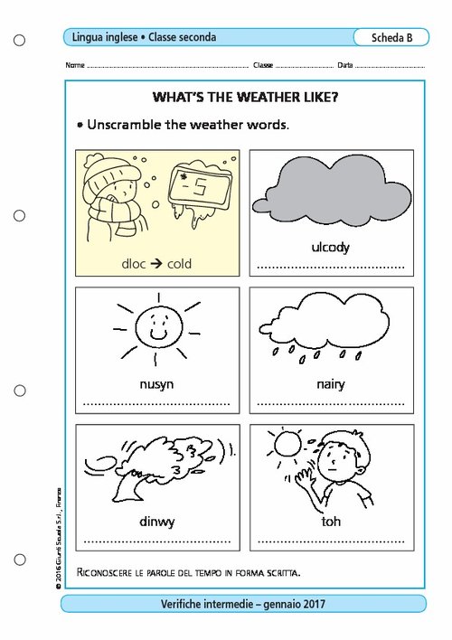 What's the weather like? | Giunti Scuola