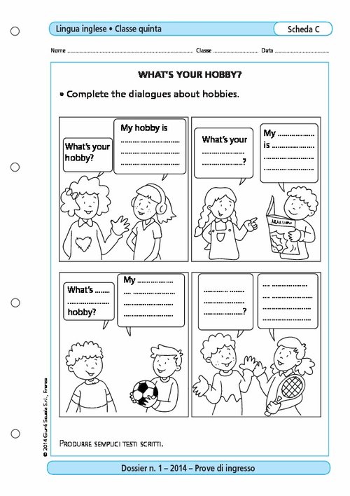 What's your hobby? | Giunti Scuola What's your hobby? | Giunti Scuola