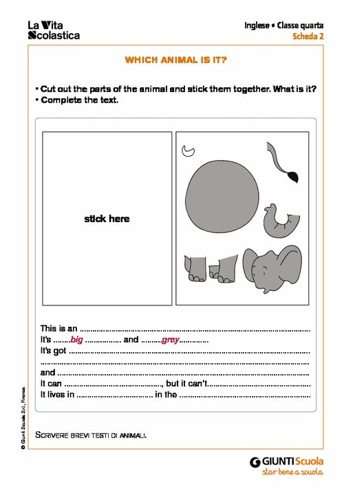 Which animal is it? | Giunti Scuola Which animal is it? | Giunti Scuola