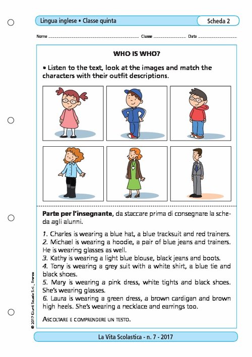 Who is who? | Giunti Scuola Who is who? | Giunti Scuola