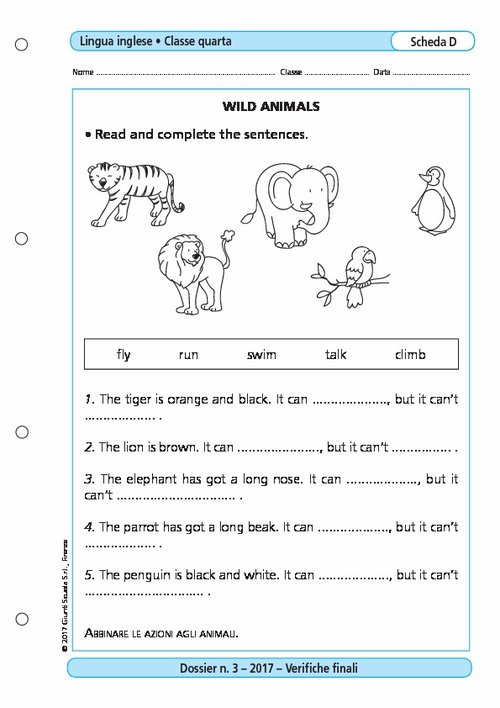Wild animals | Giunti Scuola Wild animals | Giunti Scuola