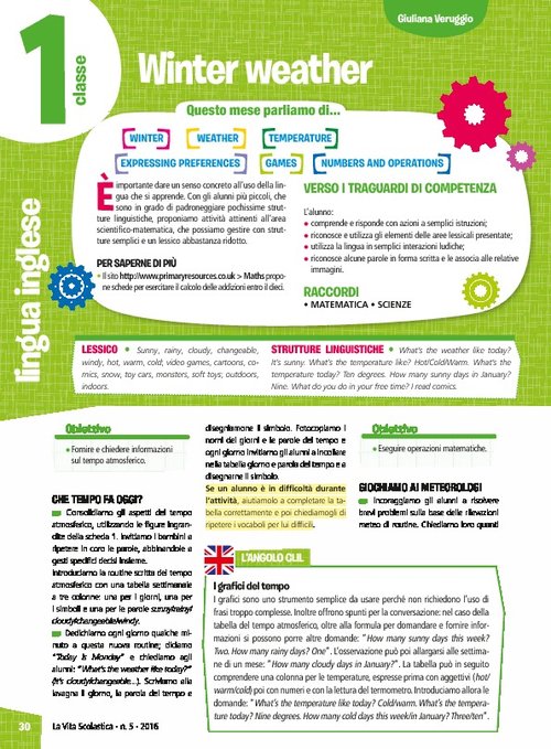 Winter weather | Giunti Scuola Winter weather | Giunti Scuola