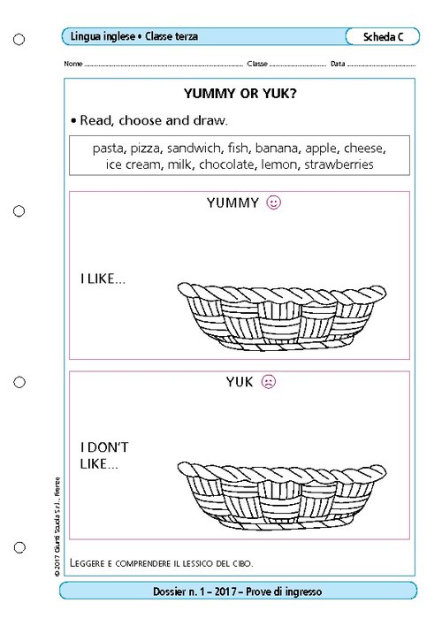 Yummy or yuk? | Giunti Scuola Yummy or yuk? | Giunti Scuola